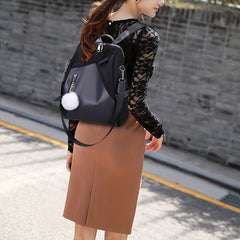 Waterproof Oxford Cloth Backpack Purse Two-way Shoulder Bag