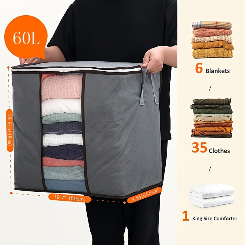 Foldable Clothes Storage Box Quilt Organizer Bag