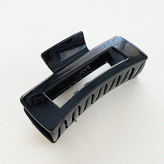 Rectangle Hair Claw Gloss And Matte Finish Strong Grip 1pc