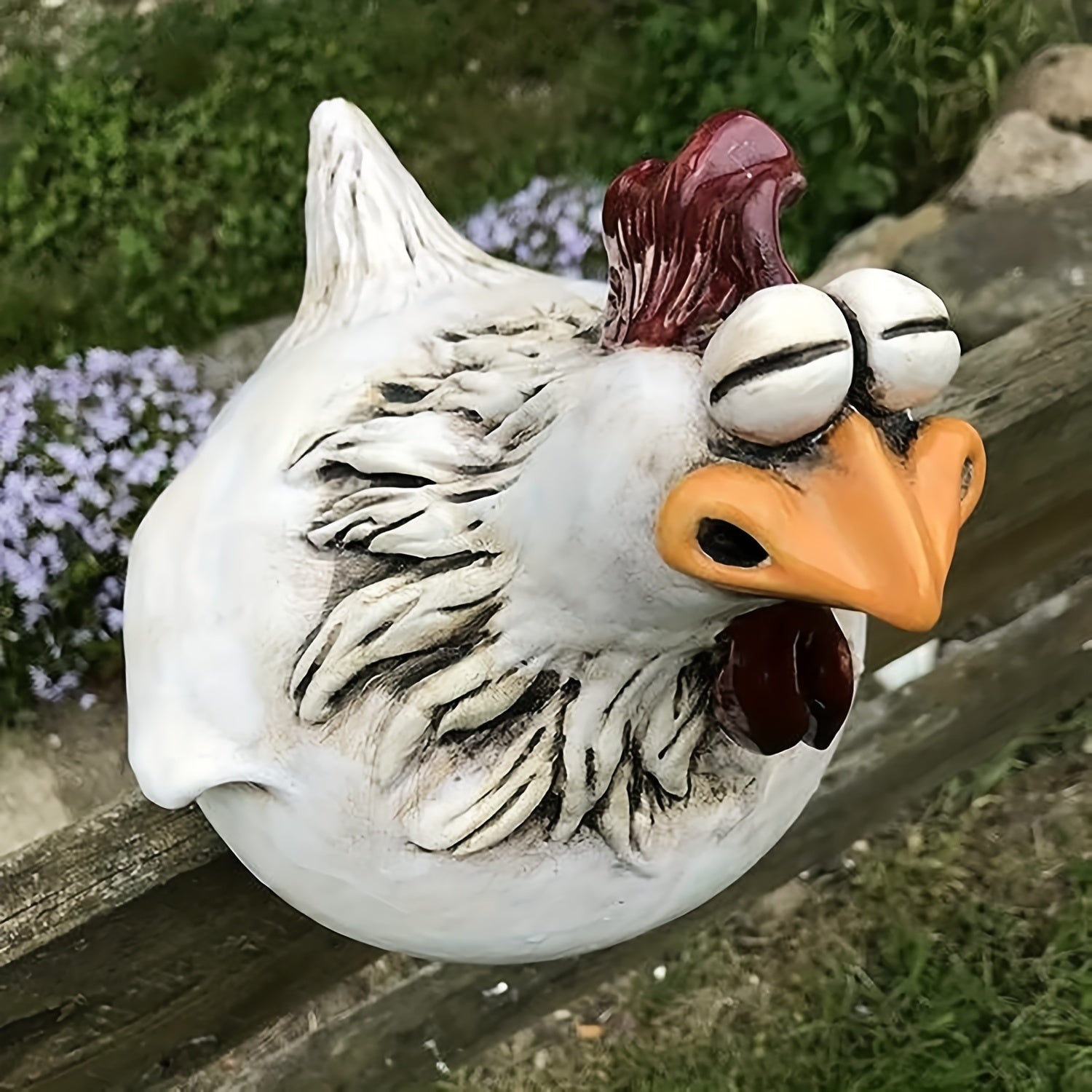 Hen Resin Statue for Outdoor Decor