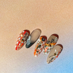 5D Red Koi Fish Goldfish Nail Stickers Decals Chinese Style Nail Art
