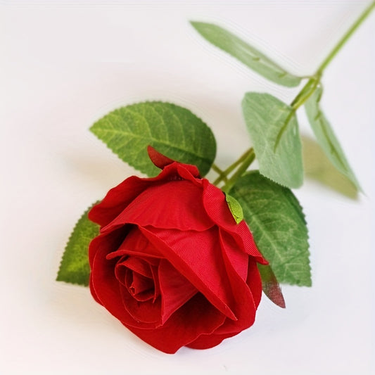 1pc Flannel Rose Simulation Flower Holiday Gift