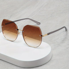 Stylish Rimless Men's Sunglasses for Street Photography