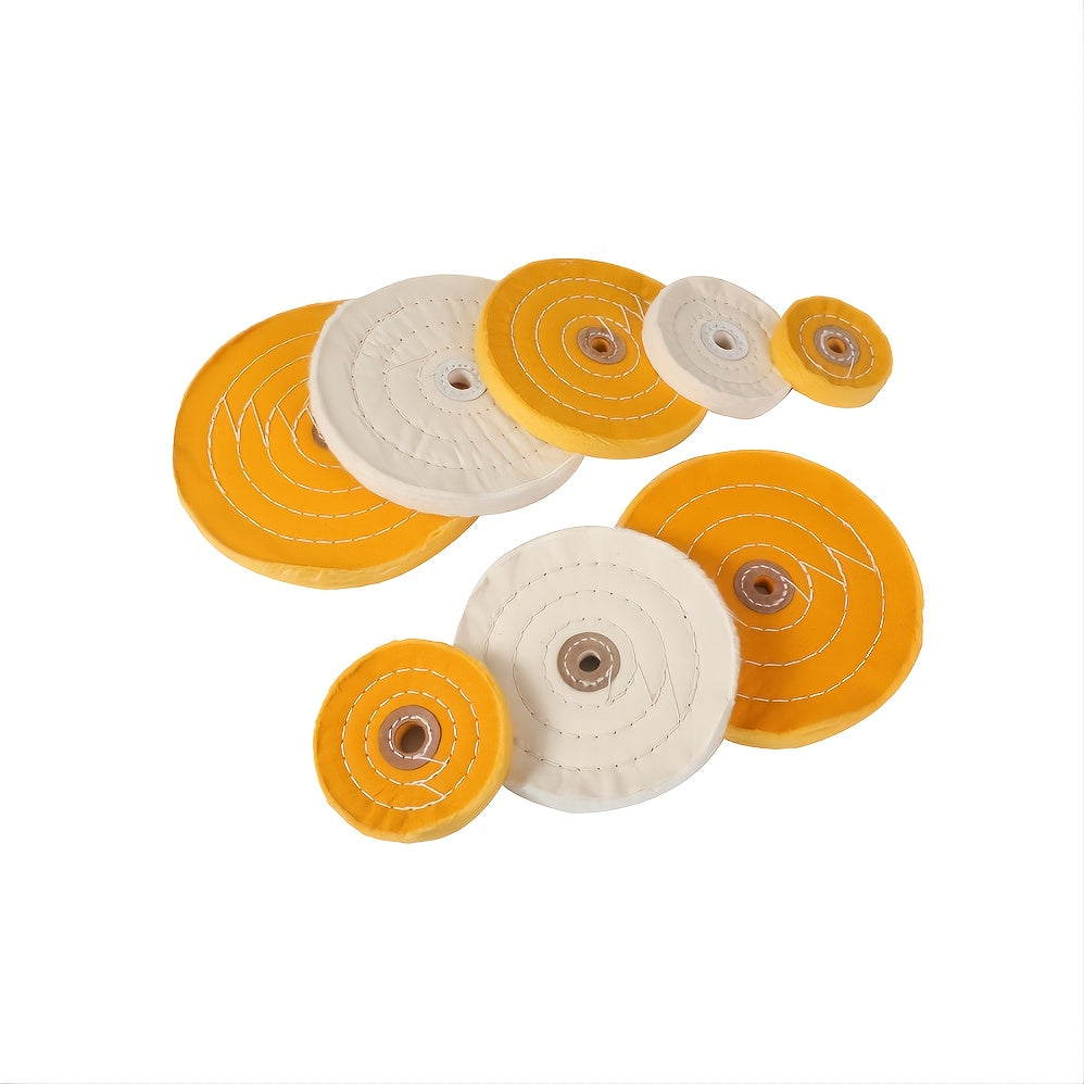 Buffing Wheel 50 Pack 12mm Inner Hole Metal Wood Jewelry Polishing Cloth