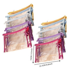 Clear Transparent Plastic PVC Makeup Storage Bag Zipper