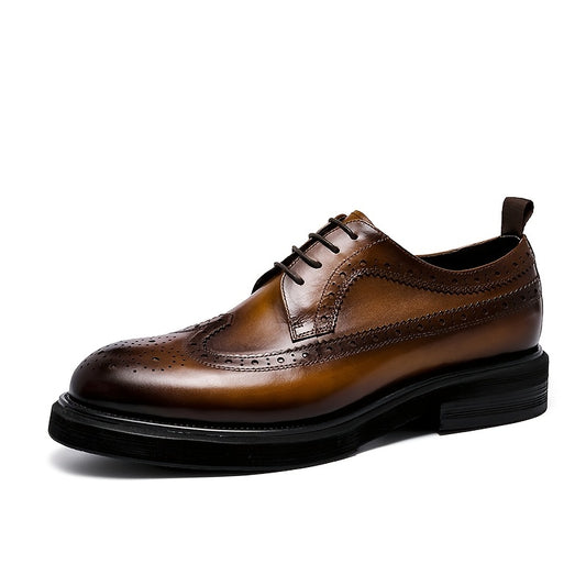 Men's Vintage Wing tip Brogue Formal Dress Shoes Gift