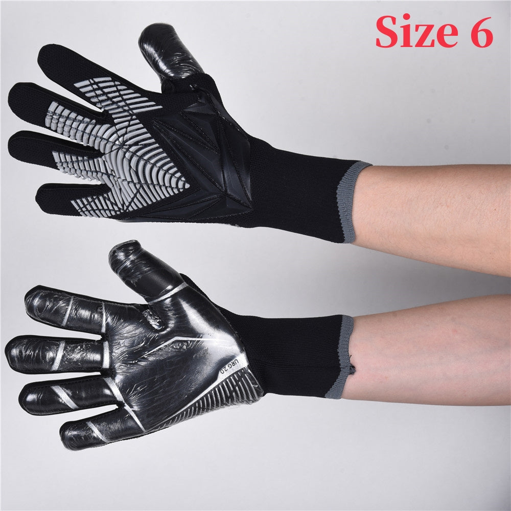 Latex Football Goalkeeper Gloves Thickened Comfortable Durable Anti-slip