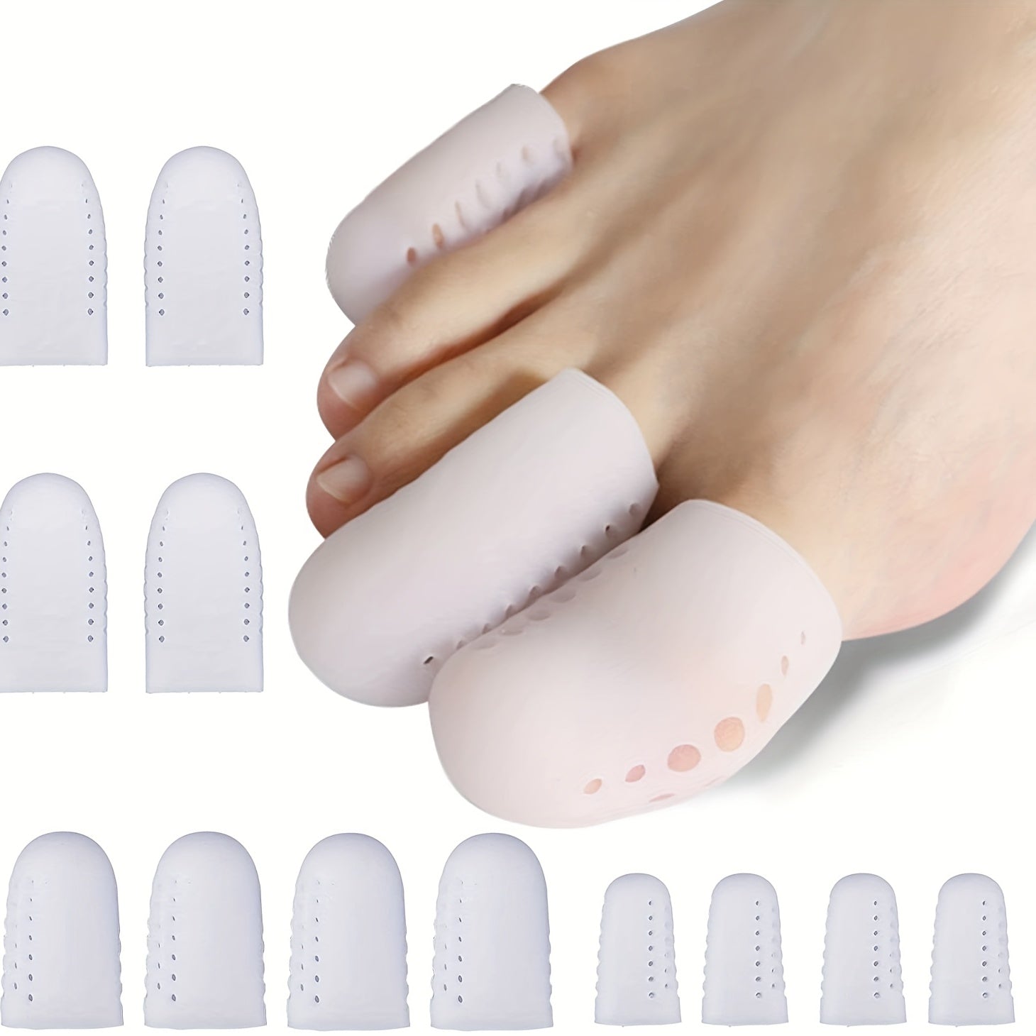 Breathable Silicone Toe Protectors for Runners & Foot Care