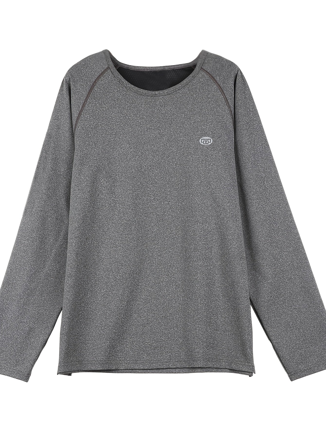 Men's Thermal Compression Sports Shirt Long Sleeve Crew Neck Baseball Base Layer
