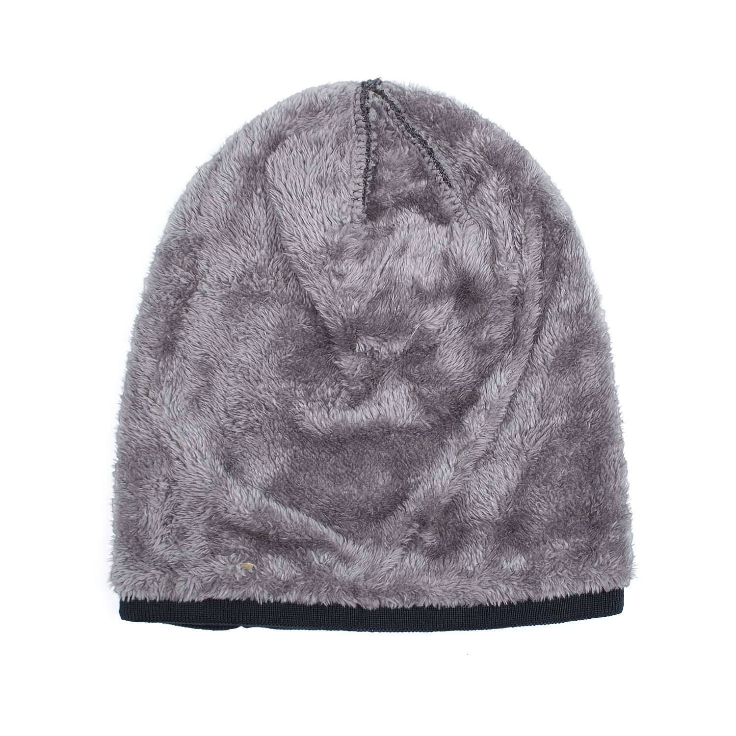 Men's Fleece Thickened Knitted Hat Winter Ear Protection Cap