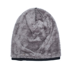 Men's Fleece Thickened Knitted Hat Winter Ear Protection Cap