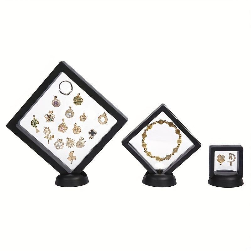 3D Floating Frame Display Holder Stand for Coins and Jewelry