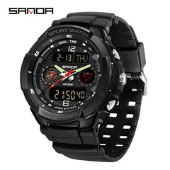 SANDA Youth Sporty Starlight Waterproof Night Light Watch