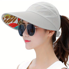 Wide Brim Sun Protection Visor Sun Hat Anti UV Lightweight Breathable Beach Hat