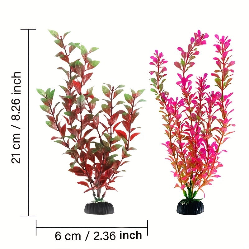 14pcs Artificial Corals & Plants for Vibrant Fish Tank