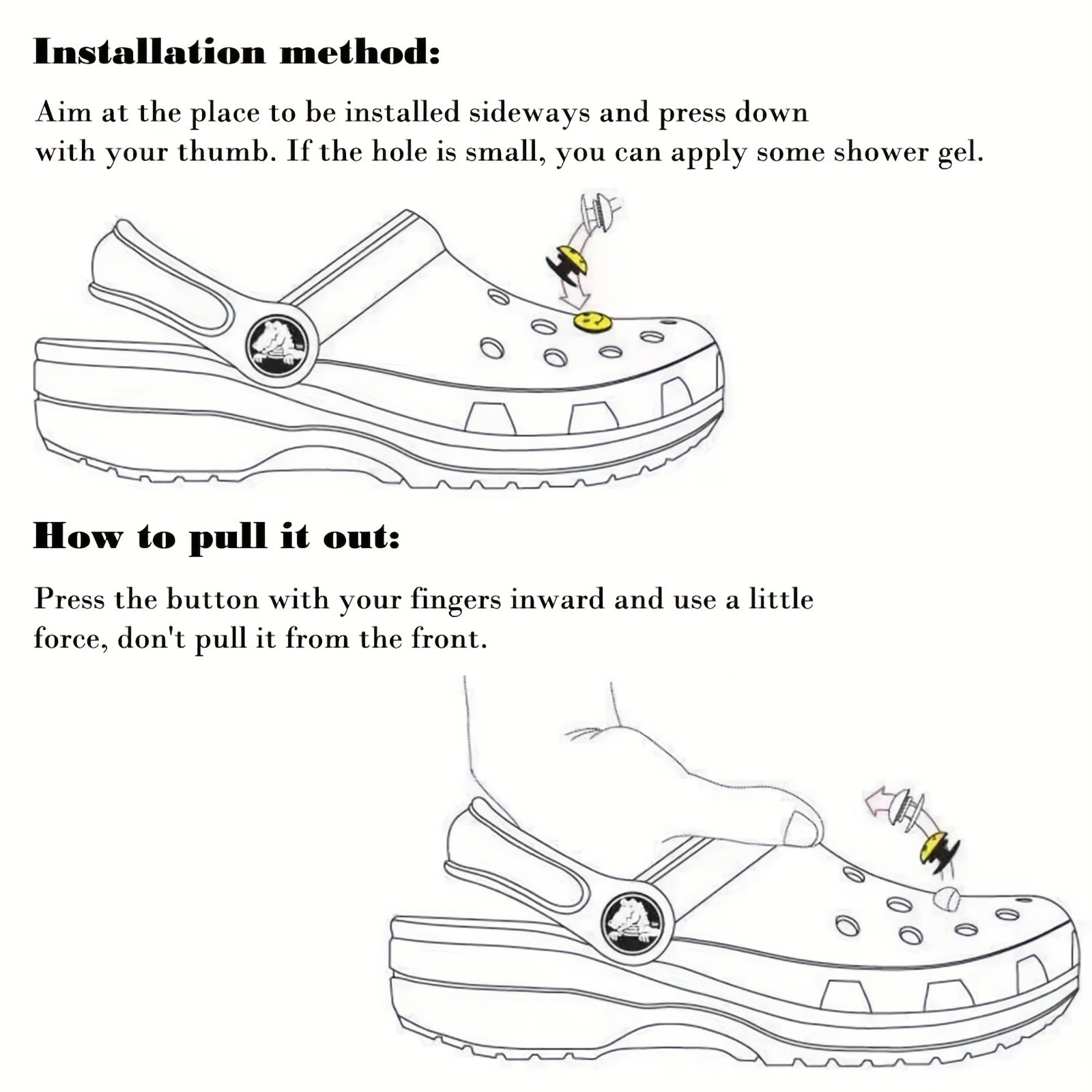 24Pcs Butterfly & Flower Shoe Charms for Clogs Sandals