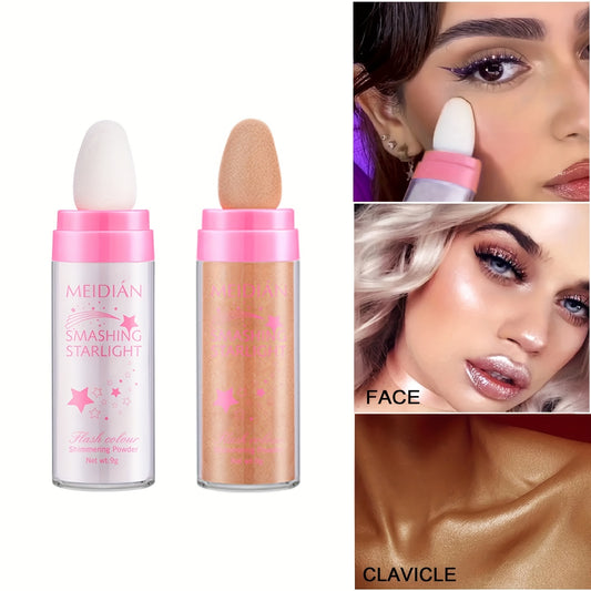 Glitter Highlighter Powder Illuminator Makeup for Fairy Glow