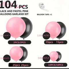 Pink and Lemon Balloon Set for Party Decoration