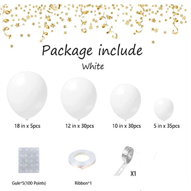 100pcs Matte Latex Balloons Garland Kit for Shower Birthday Wedding Graduation