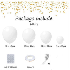 100pcs Matte Latex Balloons Garland Kit for Shower Birthday Wedding Graduation