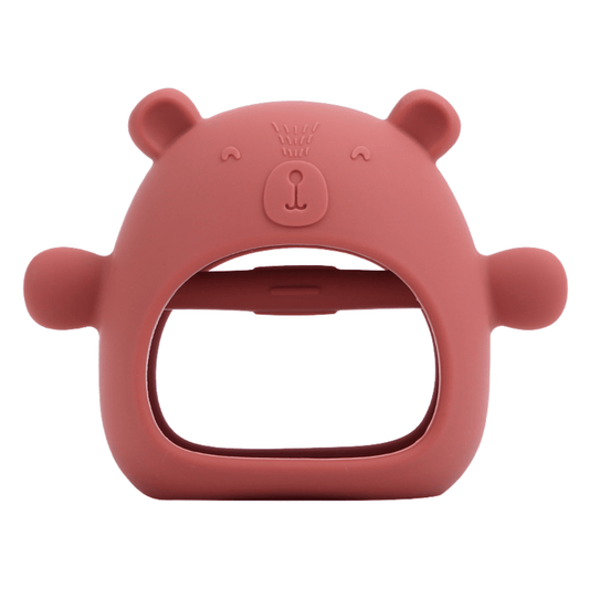 Bear Buddy Silicone Teething Toy for 6M Babies Soft Textures Easy to Hold