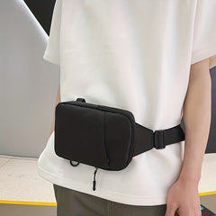Men's Nylon Crossbody Bag Small Casual Phone Chest Bag Multifunctional Diagonal
