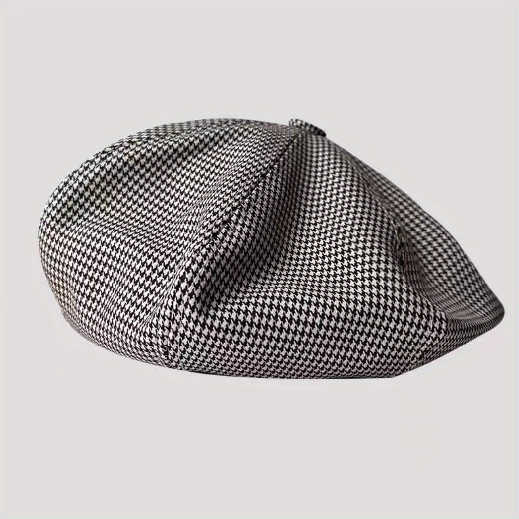 Vintage Plaid Beret Casual Cotton Painter Hat
