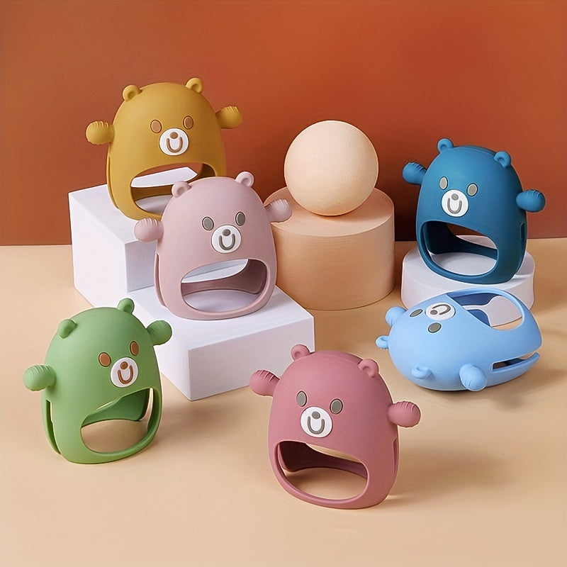 Animal Shape Teether Silicone Baby Teething Toy For 6M Baby Chew Toy