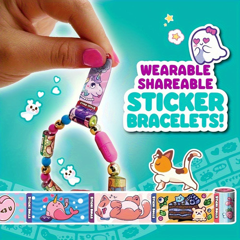 Mystery Sticker Bracelet with 120 Unique Characters