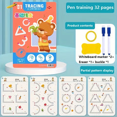 Kids Tracing Letters Numbers Flashcards & Coloring Book