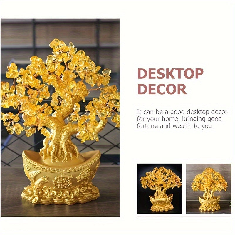 Rich Tree Ornament Opening Gift Office Ornament Lucky Gift