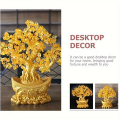 Rich Tree Ornament Opening Gift Office Ornament Lucky Gift