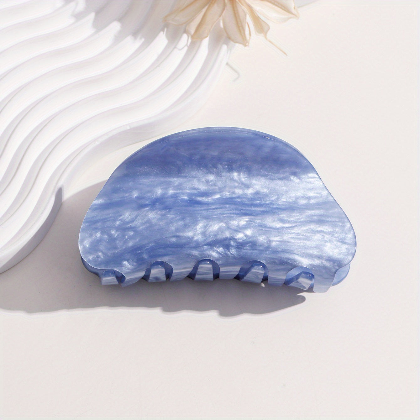Cloud Pattern Acrylic Hair Claw Vintage Clip