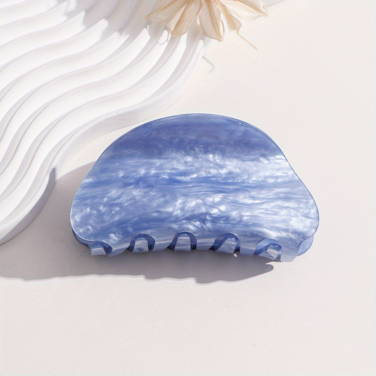 Cloud Pattern Acrylic Hair Claw Vintage Clip