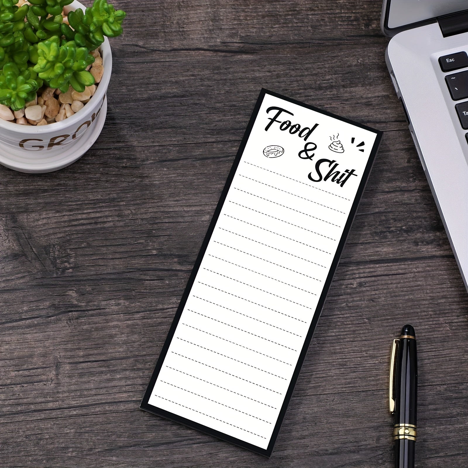 2pcs Magnetic List Notepad Funny Grocery List 50 Sheets