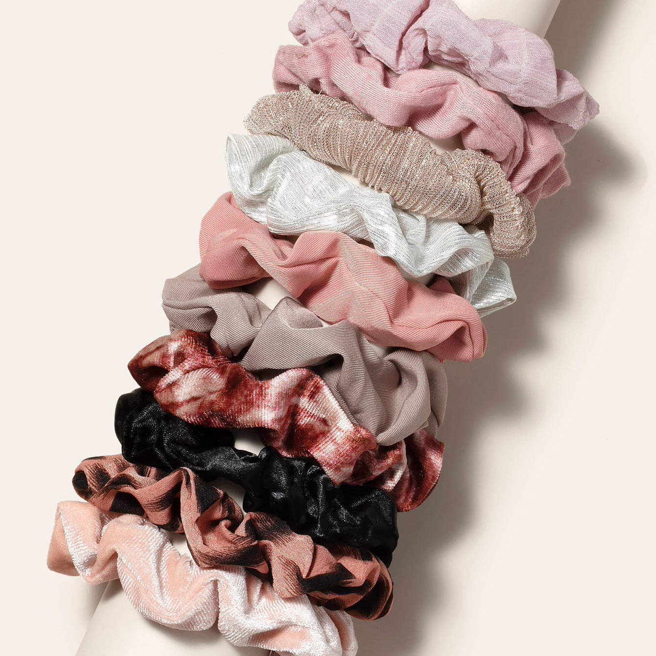 10pcs Hair Scrunchie Sets Hair Twister Scrunchies For All Hair Types