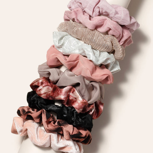 10pcs Hair Scrunchie Sets Hair Twister Scrunchies For All Hair Types