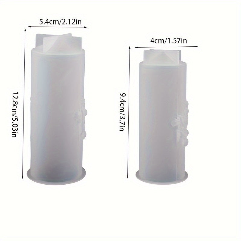 Orchid Cylindrical Candle Making Silicone Mold