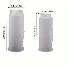Orchid Cylindrical Candle Making Silicone Mold
