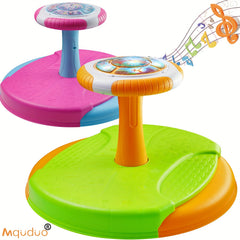 Mquduo Spinning Activity Toy with LED Lights & Music
