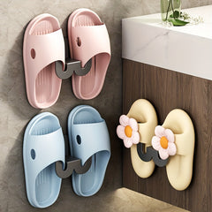 Metal Wall Mounted Shoe Rack Slipper Holder Organizer