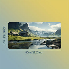 Natural Landscape XL Rubber Mouse Pad Soft Waterproof Desk Mat