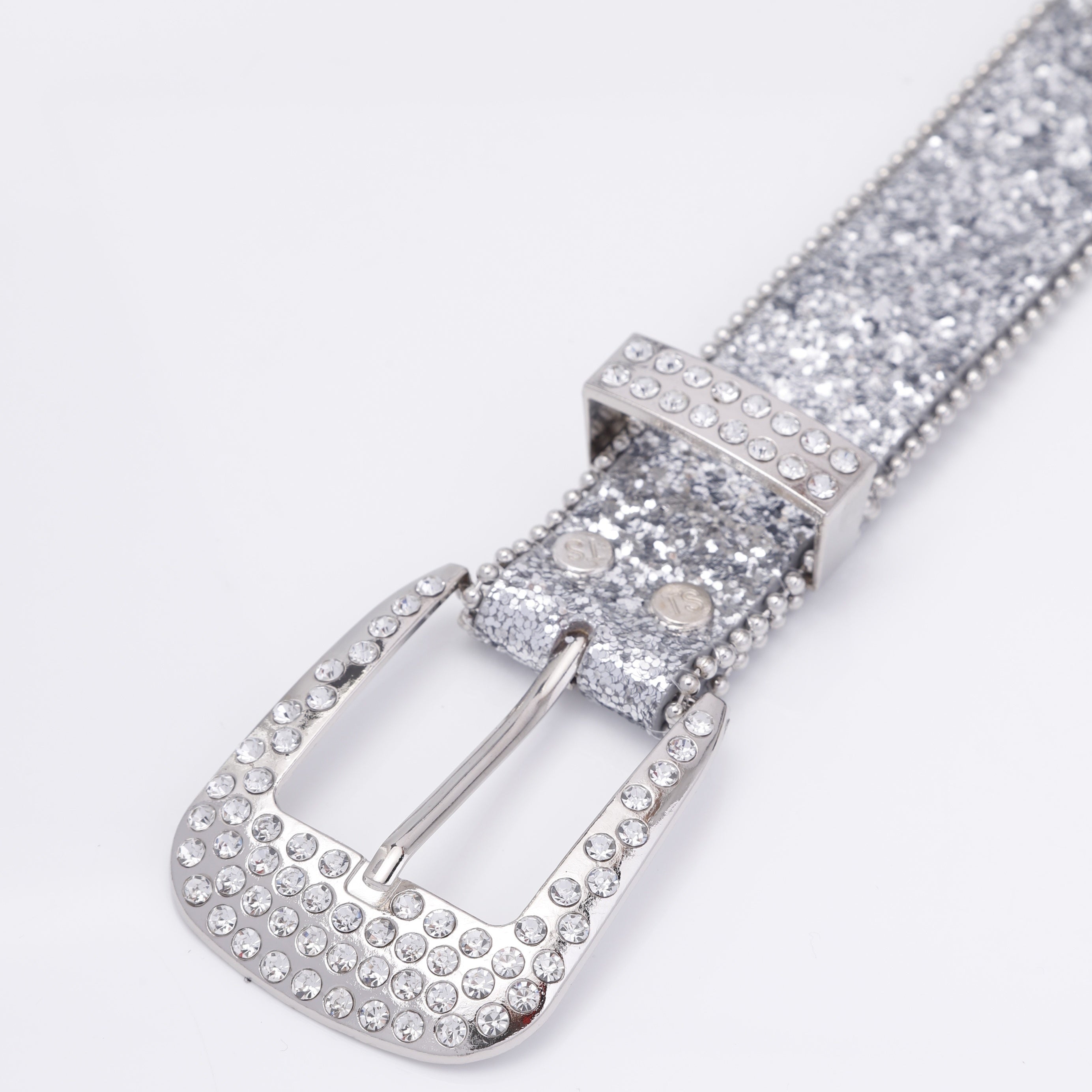 Men's Faux Diamond Leather Belt for Jeans Trousers