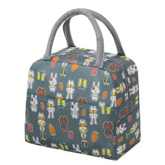 Animal Printed Insulated Lunch Box Cooler Bag for Office School Picnic Beach Cam