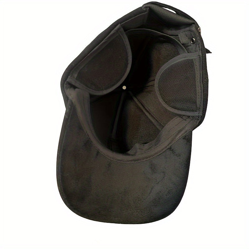 Warm Baseball Cap Earflaps Adjustable Baseball Cap