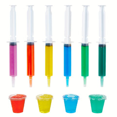 26pcs Jelly Set 6 Syringes 20 Glasses Reusable Tumblers Halloween Party