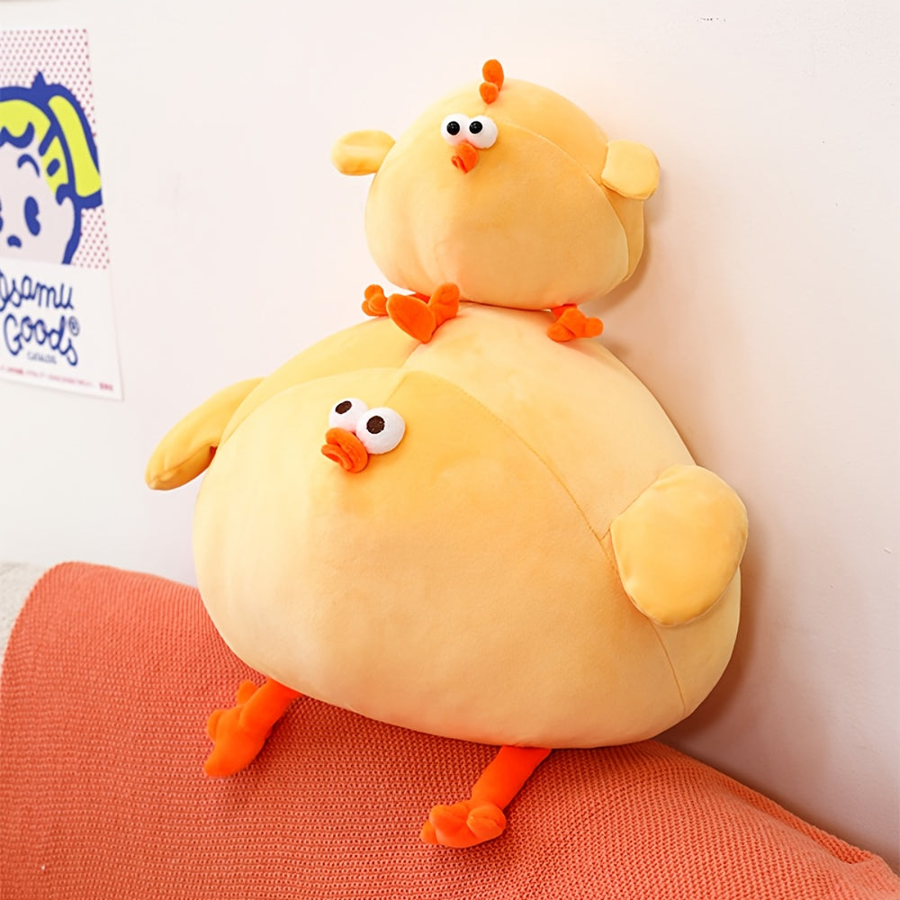 Little Yellow Chicken Plush Toy Soft Stuffed Animal Doll Perfect Gift for Kids