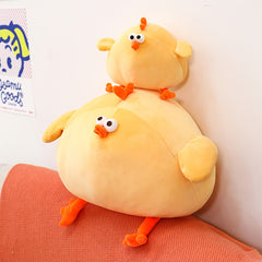 Little Yellow Chicken Plush Toy Soft Stuffed Animal Doll Perfect Gift for Kids