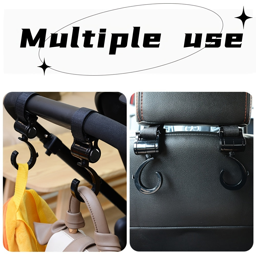 360 Rotatable Stroller Hook for Hanging Bags & Accessories