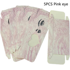 5 Pcs False Eyelash Storage Box Portable Empty Eyelash Packaging
